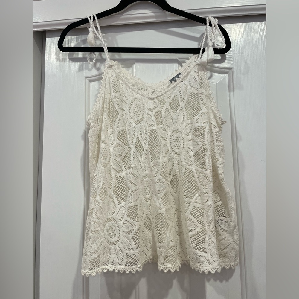Oversized aerie cover up shirt